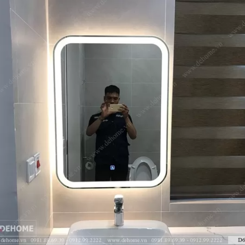 Gương Treo Phòng Tắm Đèn Led D68.2E