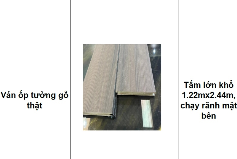 Ván ốp tường 9mm bản lớn - Ảnh 2