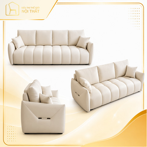 Sofa da 3 chỗ A585