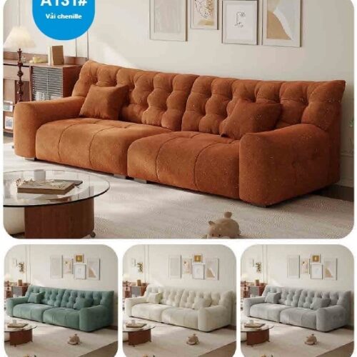 Sofa nhung cao cấp A131