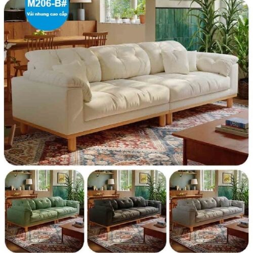 Sofa nhung cao cấp M206-B