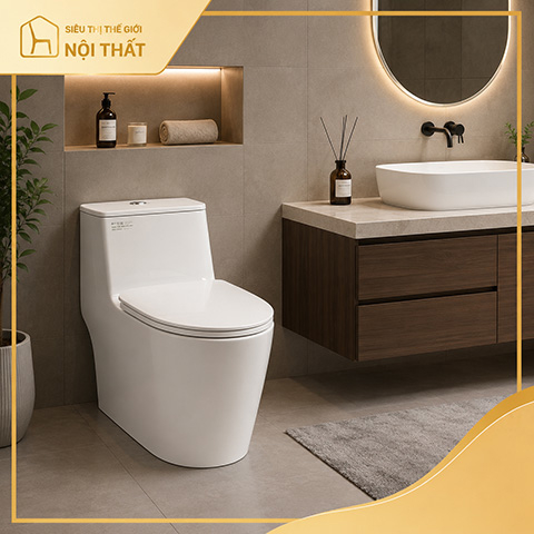 Bồn cầu 1 khối Letton Luxury LKX 116