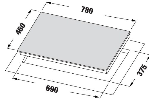 Alternative view of Bếp gas âm 3 lò KF - 321