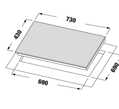 Alternative view of Bếp 2 Từ KF - ROTE55