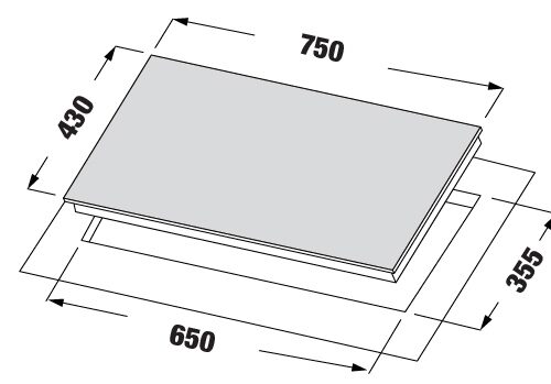 Alternative view of Bếp gas âm 2 lò KF - 208I