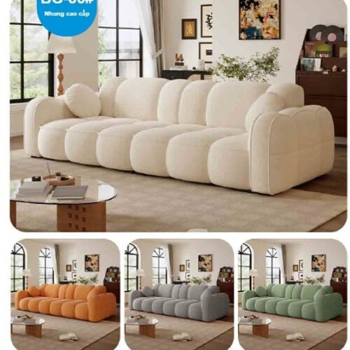 Sofa nhung cao cấp BG-85