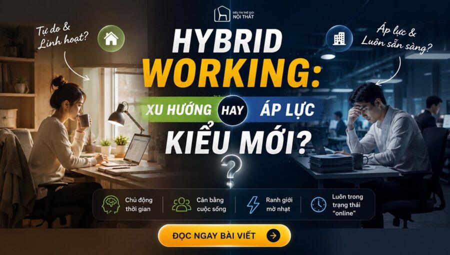 Hybrid Working: Xu hướng làm việc hay áp lực kiểu mới?