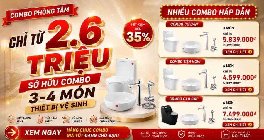 ưu đãi bồn cầu