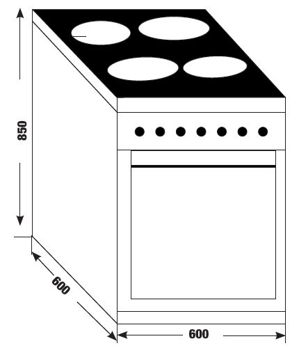 Alternative view of BẾP TỦ LIỀN LÒ KF - IK60850