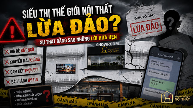 Siêu thị thế giới nội thất lừa đảo