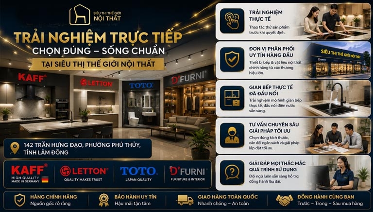 Trải Nghiệm Thực Tế Tại Siêu Thị Thế Giới Nội Thất